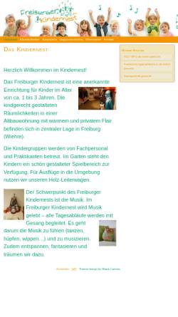 Vorschau der mobilen Webseite www.freiburger-kindernest.de, Kindernest