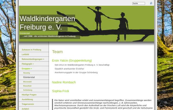 Vorschau von www.waldkindergarten-freiburg.de, Waldkindergarten Freiburg e.V.