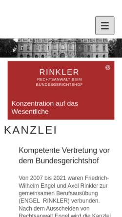 Vorschau der mobilen Webseite bgh.lawyer, Rechtsanwalt Axel Rinkler