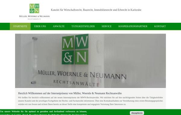 Vorschau von www.mueller-woernle.de, Rechtsanwälte Müller & Woernle