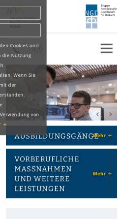 Vorschau der mobilen Webseite www.tsbw.de, Theodor Schäfer Berufsbildungswerk
