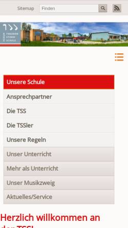 Vorschau der mobilen Webseite tss-husum.lernnetz.de, Theodor-Storm-Schule