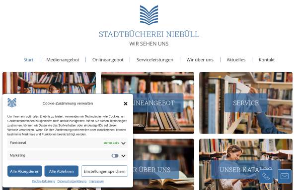 Vorschau von www.stadtbuecherei-niebuell.de, Stadtbücherei Niebüll
