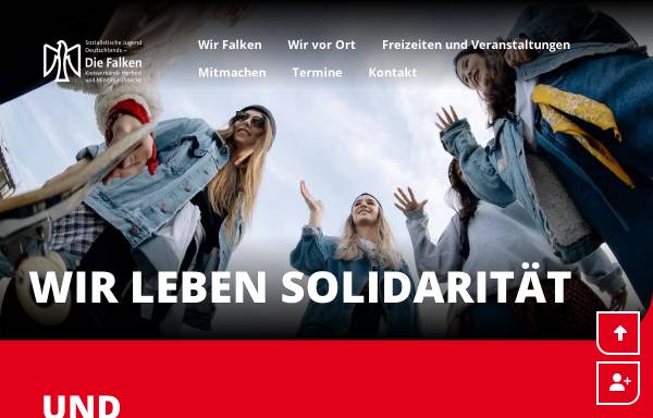 Vorschau von www.falken-herford.de, Sozialistische Jugend - Die Falken Kreisverband Herford