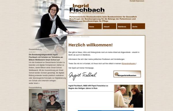 Vorschau von ingrid-fischbach.de, Fischbach, Ingrid (MdB)