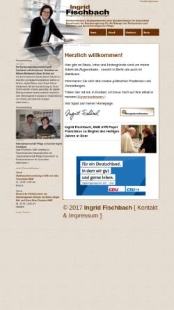 Vorschau der mobilen Webseite ingrid-fischbach.de, Fischbach, Ingrid (MdB)