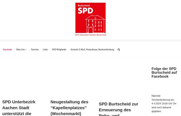 Vorschau von spdburtscheid.de, SPD Ortsverein Burtscheid