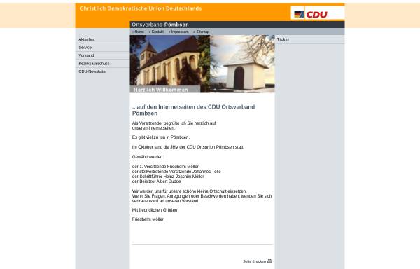 Vorschau von www.poembsen.net, CDU Pömbsen