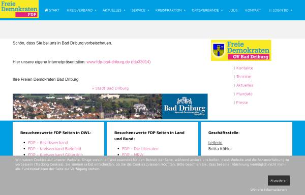 Vorschau von www.fdp-bad-driburg.de, FDP Bad Driburg