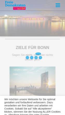 Vorschau der mobilen Webseite fdp-bonn.de, FDP Bonn