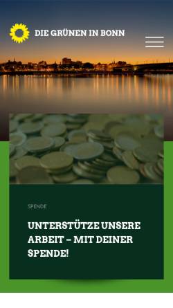 Vorschau der mobilen Webseite gruene-bonn.de, Grüne Jugend Bonn