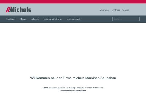 Vorschau von www.michels.info, Michels Markisen Saunabau GmbH