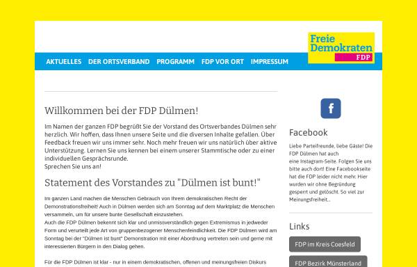 Vorschau von www.fdp-duelmen.de, FDP Dülmen