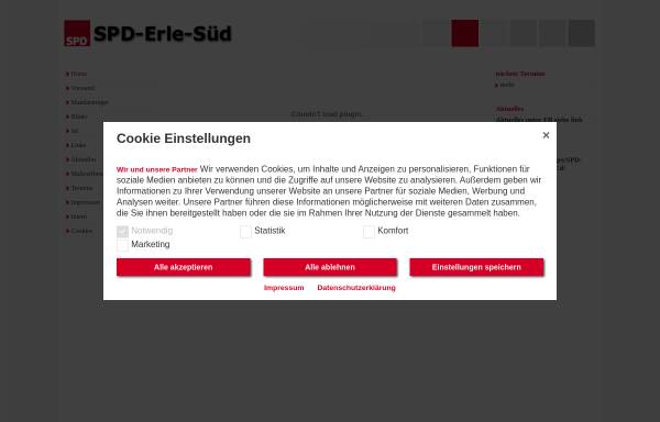 Vorschau von www.spd-erle-sued.de, SPD-Ortsverein Erle-Süd