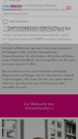 Vorschau der mobilen Webseite www.fdp-kreis-herford.de, FDP Kirchlengern