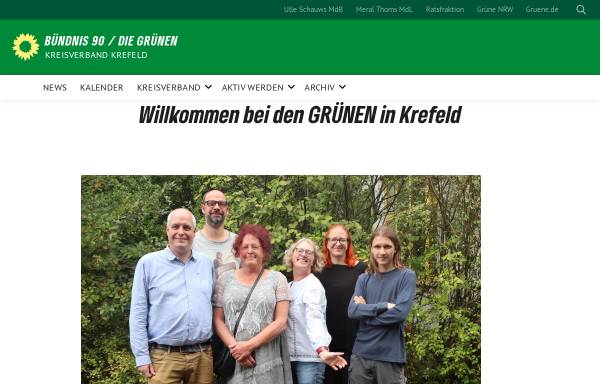 Vorschau von www.gruene-krefeld.de, Bündnis 90/Die Grünen Krefeld