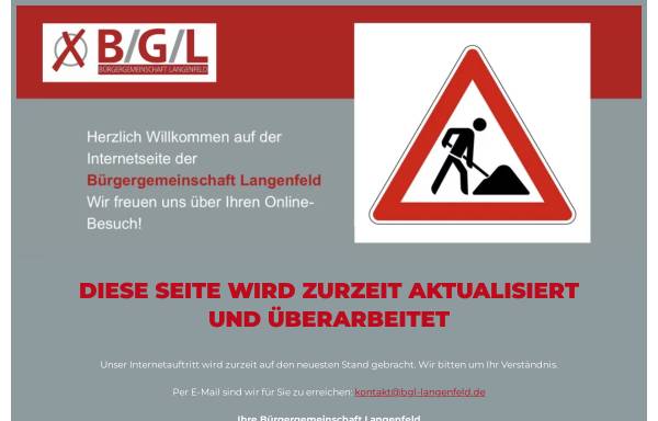 Vorschau von www.b-g-l.de, BGL - Bürgergemeinschaft Langenfeld