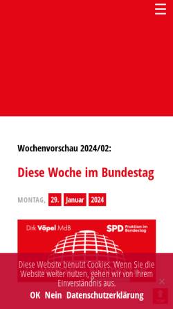 Vorschau der mobilen Webseite www.spd-oberhausen.de, SPD Oberhausen