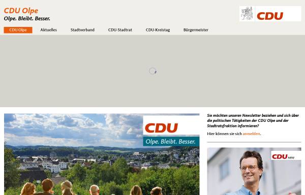 Vorschau von www.cdu-olpe.de, CDU-Stadtverband Olpe