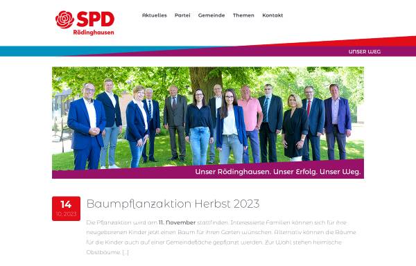 Vorschau von spd-roedinghausen.de, SPD-Gemeindeverband Rödinghausen