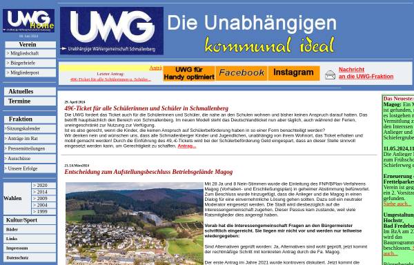 Vorschau von www.uwg-schmallenberg.de, UWG Schmallenberg