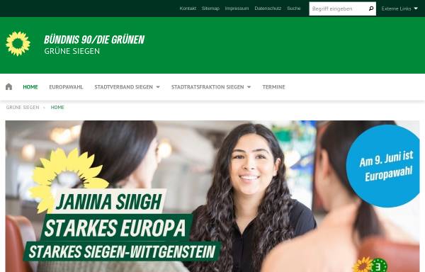 Vorschau von www.gruene-siegen.de, Bündnis 90/Die Grünen Ratsfraktion Siegen