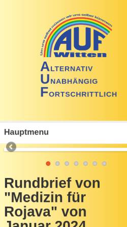 Vorschau der mobilen Webseite www.auf-witten.de, AUF Witten