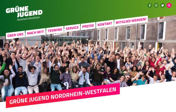Vorschau von www.gruene-jugend-nrw.de, Grüne Jugend Nordrhein-Westfalen
