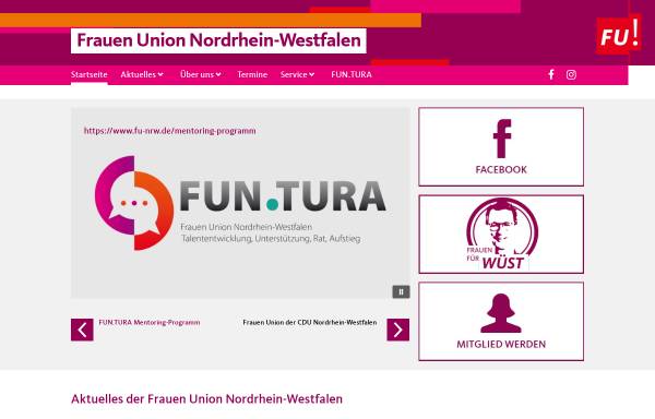 Vorschau von www.fu-nrw.de, Frauen-Union der CDU-NRW