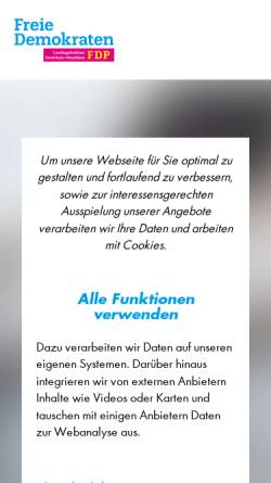 Vorschau der mobilen Webseite fdp.fraktion.nrw, FDP-Landtagsfraktion Nordrhein-Westfalen