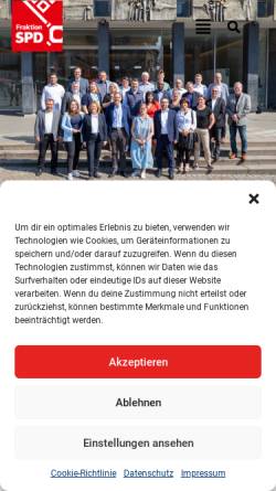 Vorschau der mobilen Webseite www.spd-fraktion-bremen.de, SPD-Bürgerschaftsfraktion