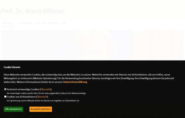 Vorschau von www.maria-boehmer.de, Böhmer, Prof. Dr. Maria (MdB)