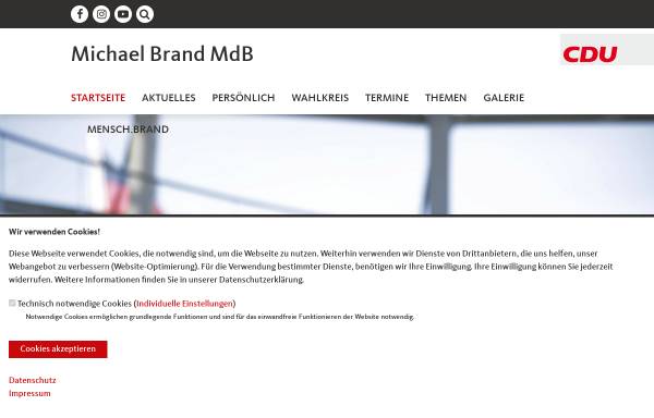 Vorschau von www.michael-brand.de, Brand, Michael (MdB)