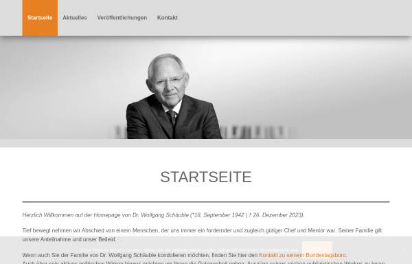 Vorschau von www.wolfgang-schaeuble.de, Schäuble, Wolfgang (MdB)