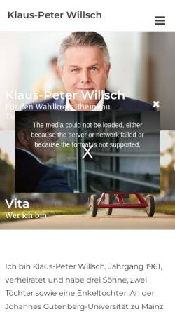 Vorschau der mobilen Webseite www.klaus-peter-willsch.de, Willsch, Klaus-Peter (MdB)