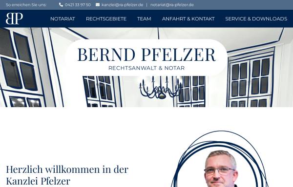 Vorschau von www.ra-pfelzer.de, Kanzlei Bernd Pfelzer