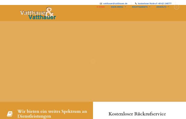 Vorschau von www.vatthauer.de, Kanzlei Vatthauer & Vatthauer