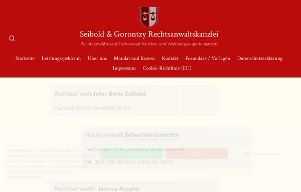 Vorschau von www.seibold-gorontzy.de, Rechtsanwalts- und Notariatskanzlei Seibold