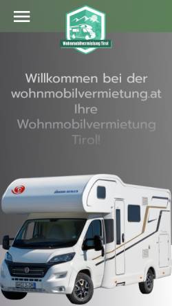 Vorschau der mobilen Webseite www.wohnmobilvermietung.at, Mietpark Wohnmobile