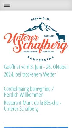 Vorschau der mobilen Webseite www.schafberg.ch, Unterer Schafberg
