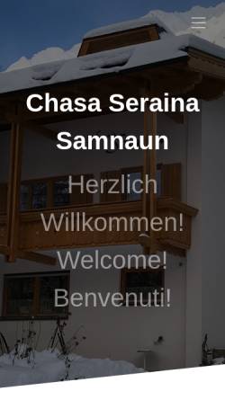 Vorschau der mobilen Webseite www.reuss.ch, Chasa Seraina