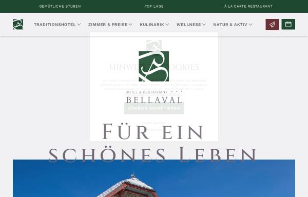 Vorschau von www.bellaval-scuol.ch, Hotel Bellaval