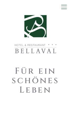 Vorschau der mobilen Webseite www.bellaval-scuol.ch, Hotel Bellaval