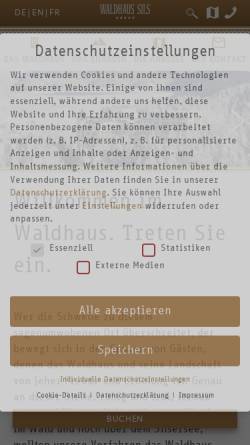 Vorschau der mobilen Webseite waldhaus-sils.ch, Hotel Waldhaus