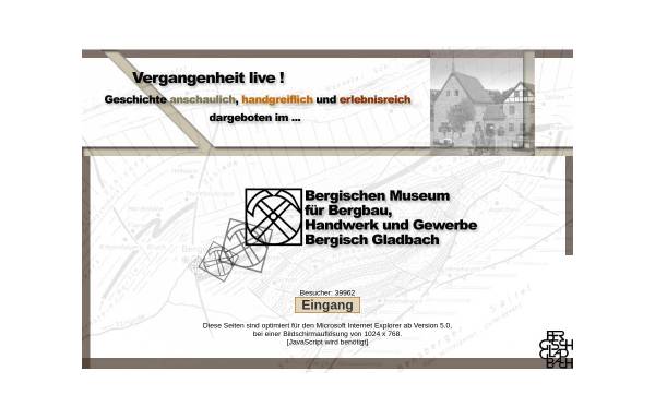 Bergisch Gladbach, Bergisches Museum für Bergbau, Handwerk und Gewerbe