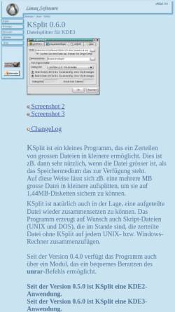 Vorschau der mobilen Webseite www.chrm.info, KSplit