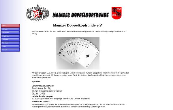 Vorschau von www.doko-masters.de, Mainzer Doppelkopfrunde