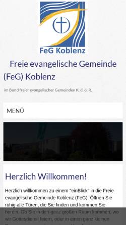 Vorschau der mobilen Webseite koblenz.feg.de, FeG Koblenz