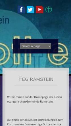 Vorschau der mobilen Webseite ramstein.feg.de, FeG Ramstein