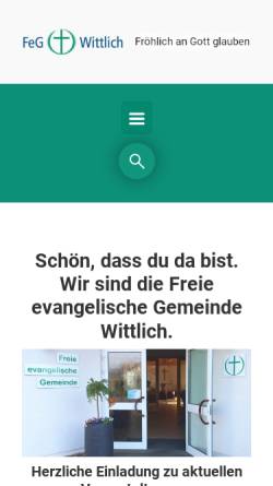 Vorschau der mobilen Webseite wittlich.feg.de, FeG Wittlich